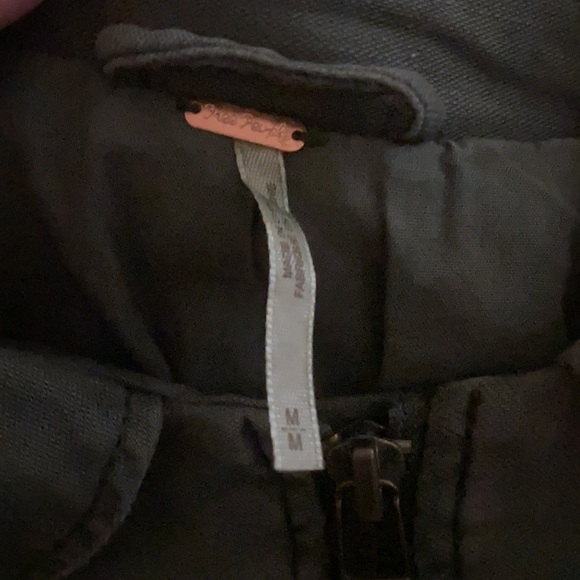 Free People beaded green utility jacket - Picture 3 of 6